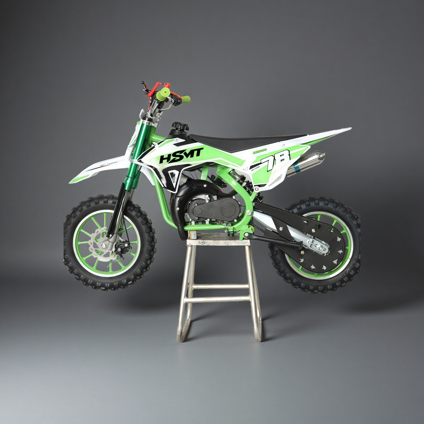 2025新款二冲程49cc迷你儿童小越野摩托车 跨境代发山地燃油赛车