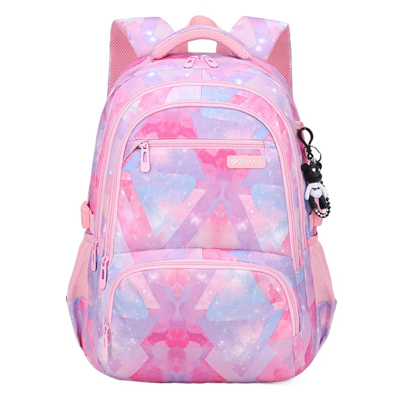 Nuevo producto transfronterizo, bolso de escuela primaria, mochila para niños y niñas de 4 a 6a grado, conjunto de tres piezas impreso