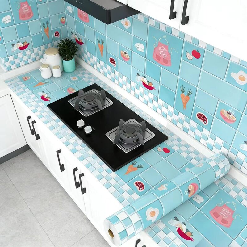 Kitchen Oil-Proof Stickers, Waterproof Self-Adhesive Wallpaper, Stove Top Protection Mat, Cabinet Tabletop Marble Film, Kitchen Stickers Kitchen Oil-Proof Stickers, Waterproof Self-Adhesive Wallpaper, Stove Top Protection Mat, Cabinet Tabletop Marble Film, Kitchen Stickers