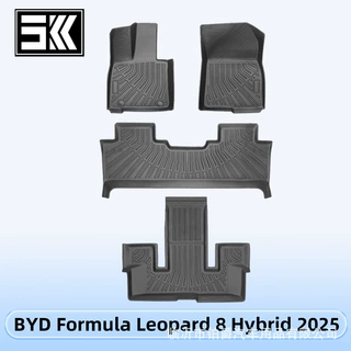适用于Formula Leopard 8 Hybrid 2025 TPE脚垫3D全天候材质地垫