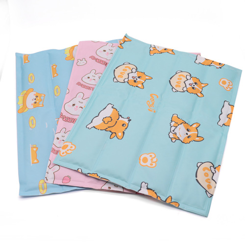 Dog bed summer cool bed cartoon cooling cool feeling pet ice pad cold gel scratch-resistant enlarged dog cooling mat cat mat