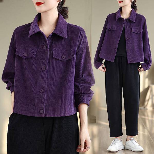 Autumn elegant velvet shirt