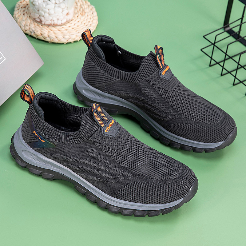 Cómodos zapatos deportivos casuales de primavera para mujeres con suela suave para caminar con un pedazo de malla transpirable