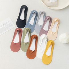 5雙船襪女夏季薄款棉底襪子女短襪冰絲船襪淺口隱形襪防滑不掉跟