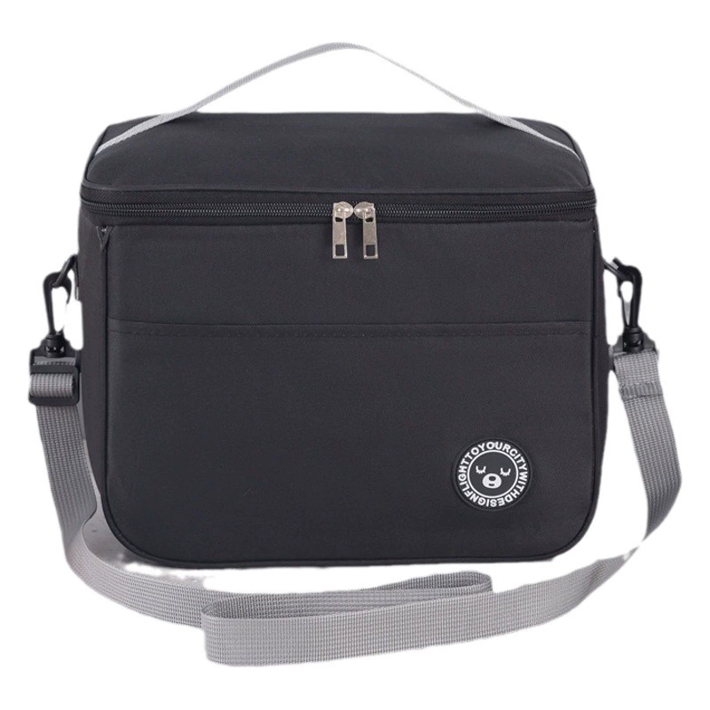 Портативная теплоизоляционная сумка большой емкости с плечевым ремнем Коробка для завтрака Студенческая утолщенная водонепроницаемая сумка для обеда Алюминиевая Фольга для пикника