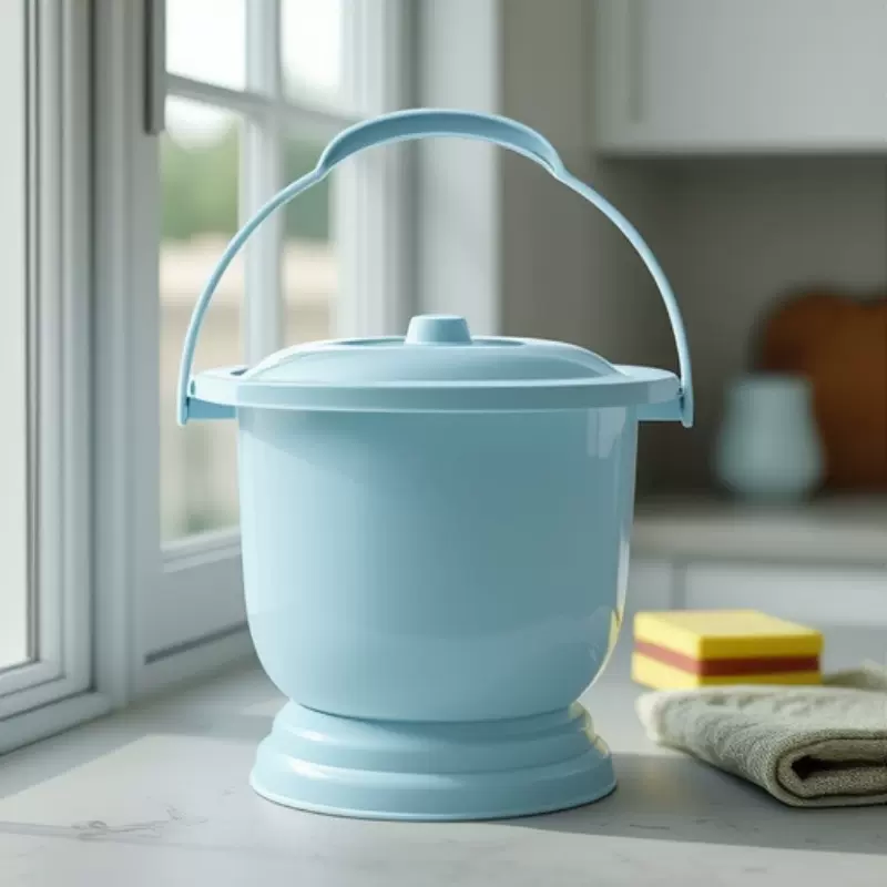 天裕大红塑料痰盂手提带盖子坐便盆老人孩子妇女尿盆婚庆陪嫁马桶