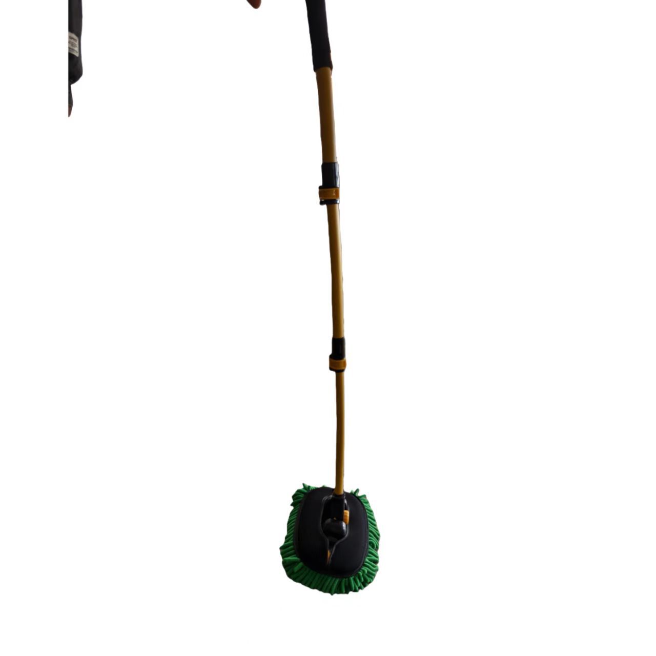 Special Chenille Curved Aluminum Alloy Three-Section Car Wash Mop That Won'T Damage the Car, Telescopic Soft Bristle Magic Car Wash Brush