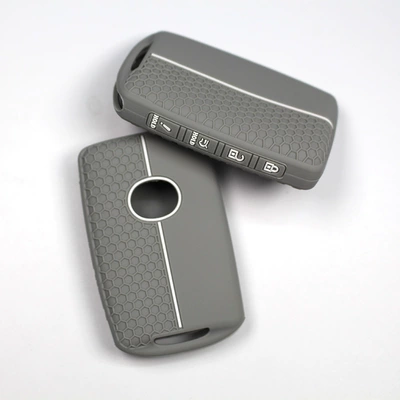 Hot-Selling Silicone Key Static Rod/Key Bag - gray-white-line-according