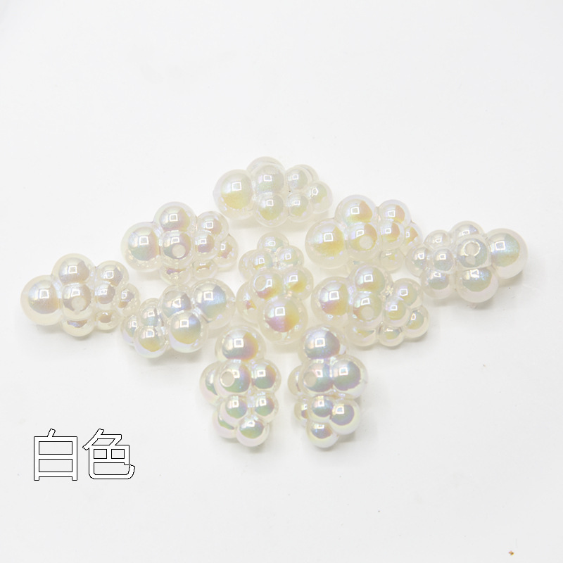 DIYアクセサリー卸売 アクリルUAカラーメッキ雲型穴あきキーホルダー携帯ストラップ飾り|undefined