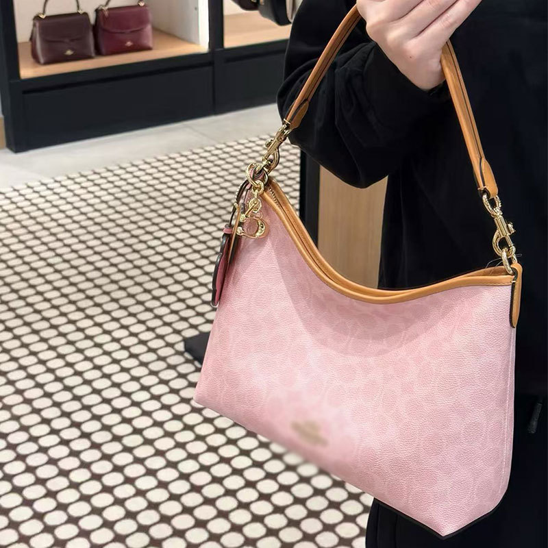 Laurel Embossed Large Hobo Bag Versatile Letter Print Underarm Bag Crossbody Shoulder Large Capacity Tote Bag