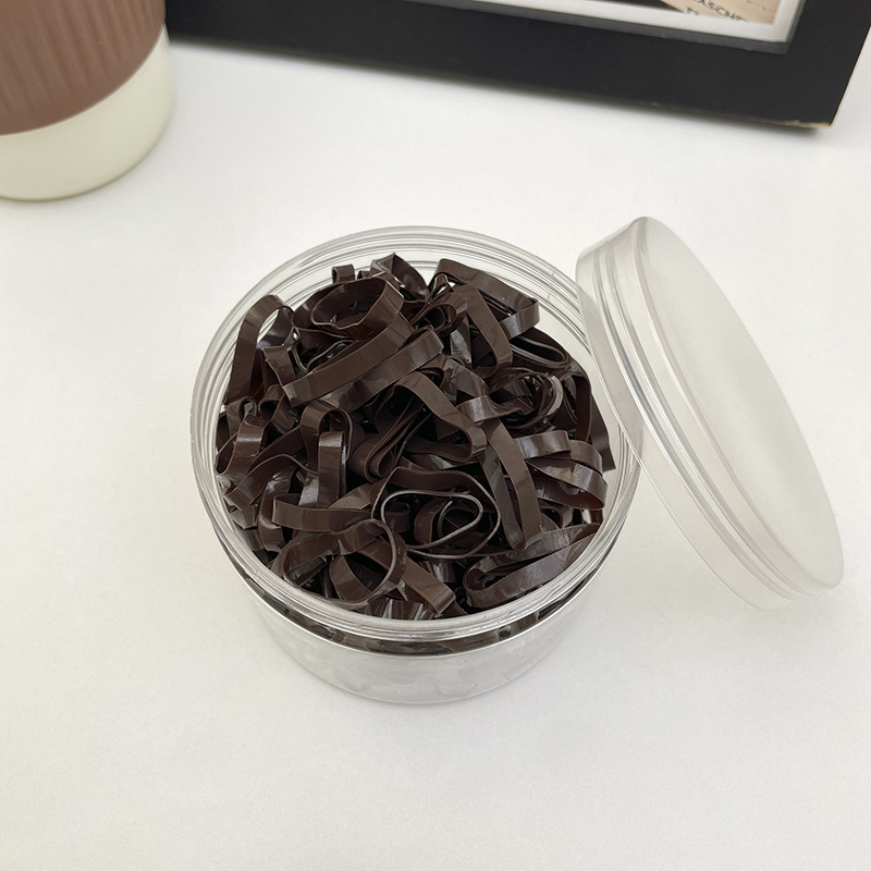 Las bandas de goma desechables de color para niños no dañan el cabello, alta elasticidad y durabilidad