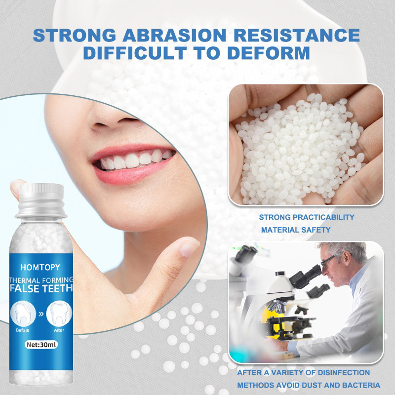 Solid Teether Temporary Filling for Tooth Gaps Denture Solid Glue Resin Denture Adhesive Denture