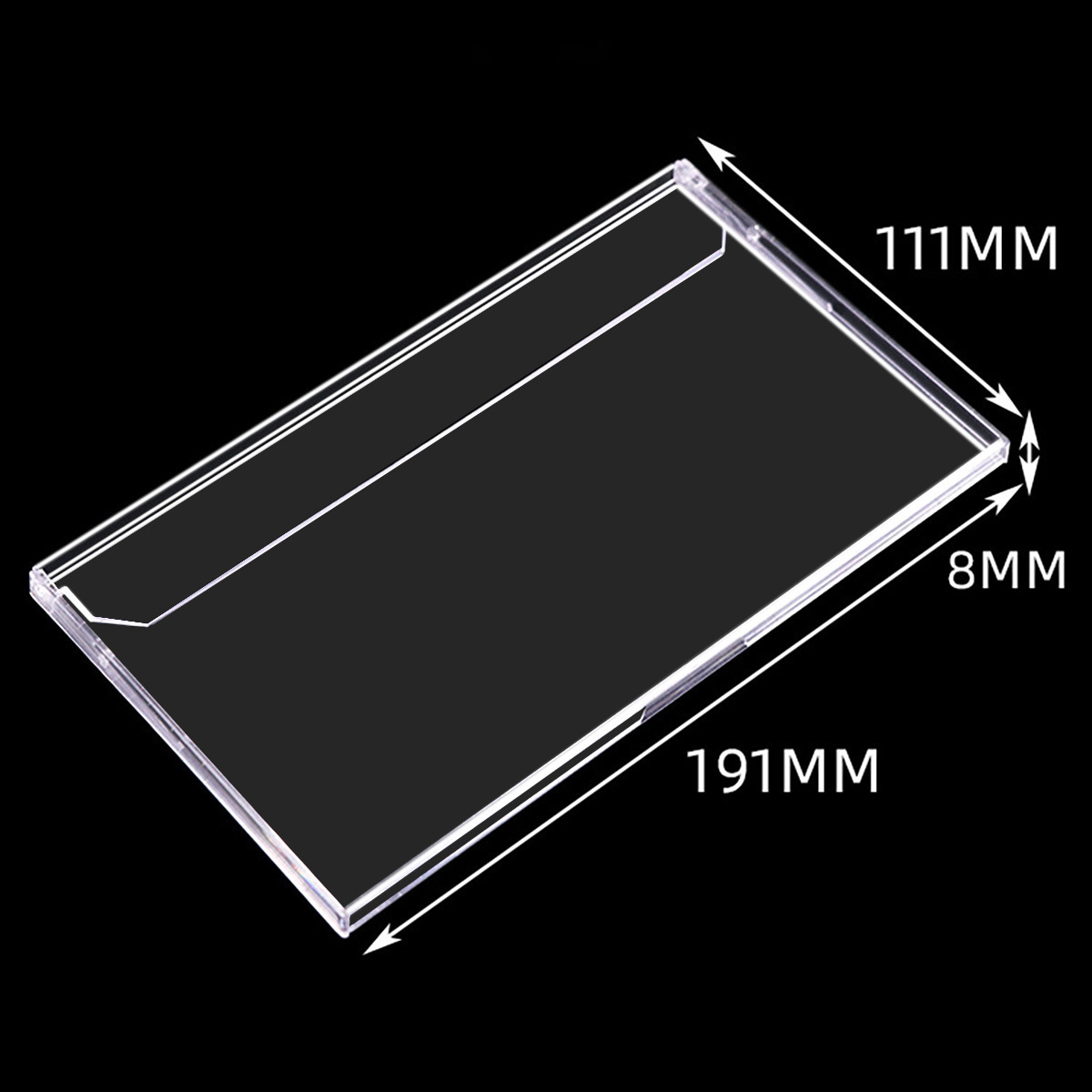 Caja de calendario de 3.5-A5 pulgadas caja de calendario grande caja de calendario simple caja de CD de plástico caja de tarjeta de comedor transparente al por mayor