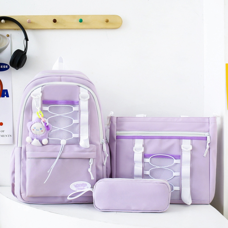 Mochila escolar niña coreana escuela secundaria japonesa mochila simple moda escuela primaria mochila de gran capacidad estudiantes de secundaria ins