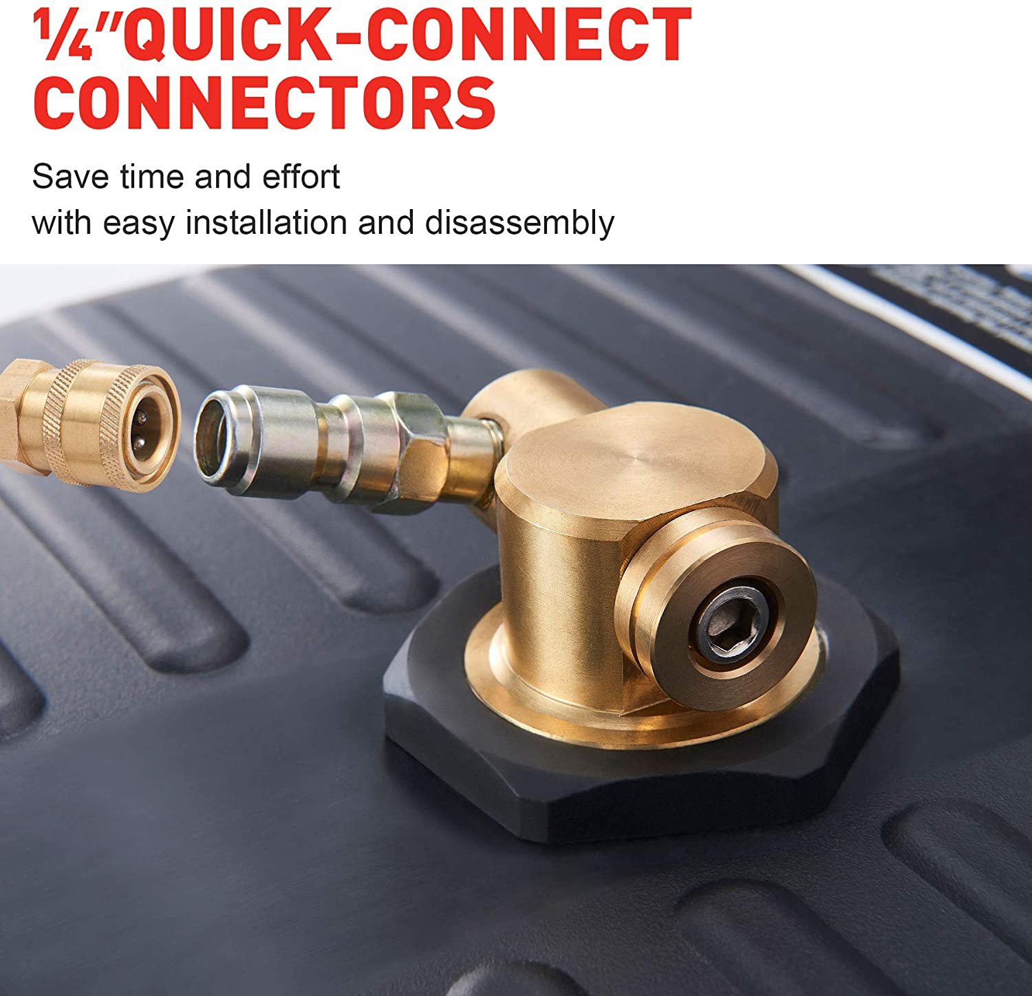 Lavadora de alta presión transfronteriza Lavadora de piso de 15 pulgadas 1/4 tapón rápido escoba de agua Limpieza de pisos de jardín 3600PSI