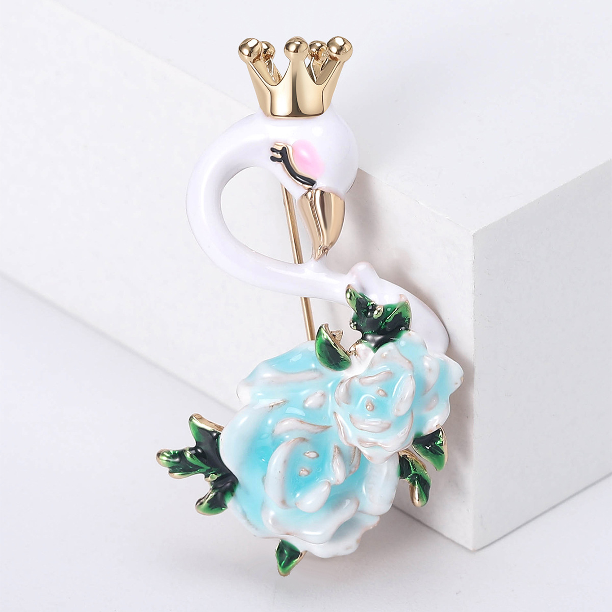 Family Gathering, Daily Occasion Elegant Cute Pin Swan Alloy Enamel Women's Brooches