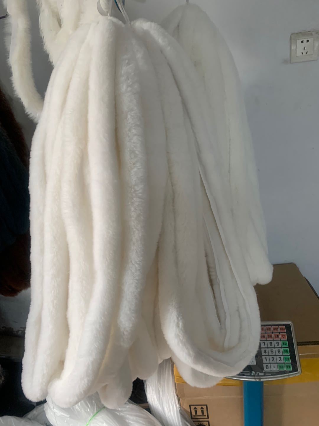 Rex rabbit fur strip clothing shoes accessories