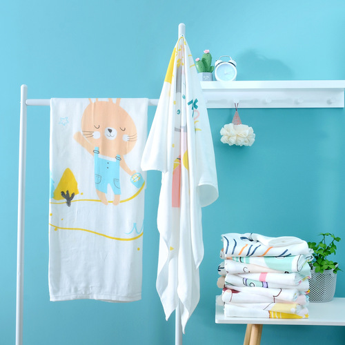 Summer baby cold blanket bamboo fiber thin 110*110 soft and breathable newborn baby summer blanket