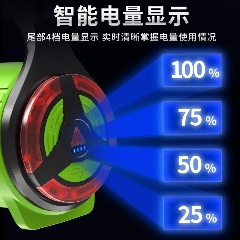 Shangjia luz fuerte lámpara portátil recargable de largo alcance linterna de alta potencia multifuncional hogar reflector de emergencia al aire libre