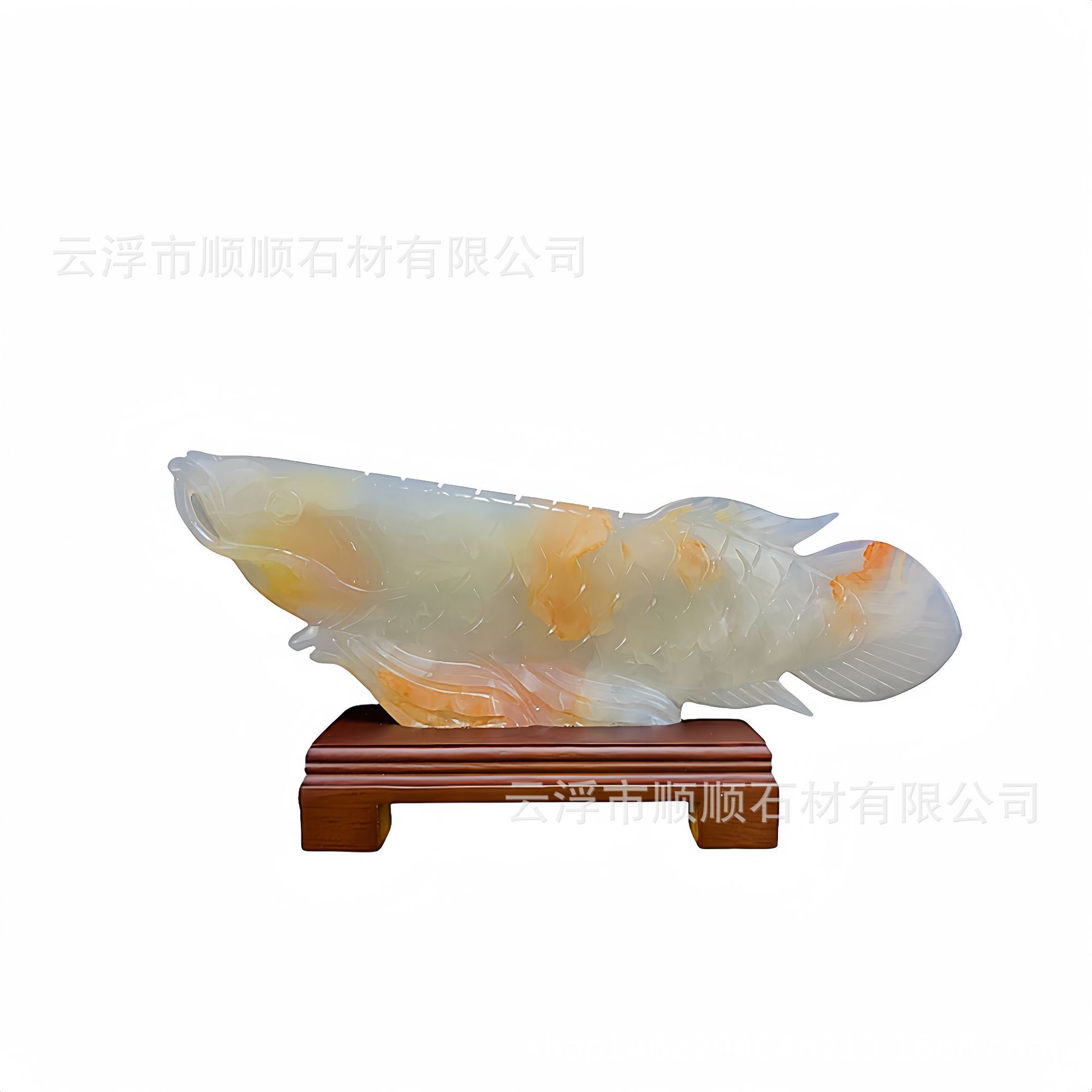 (2개) 천연 옥 금룡어 백옥 가구 거실 창의적 장식 이사 선물 운복옥