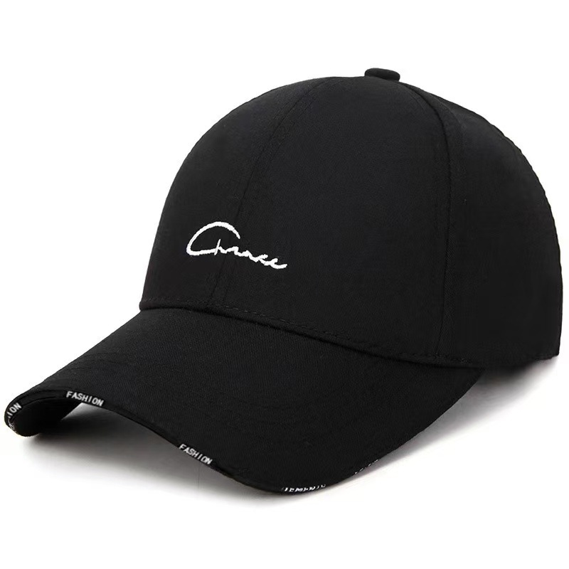 Sonnenschutz-Baseballkappe Unisex Frühling Sommer Outdoor-Sport Trendy-Marke Stickerei Buchstaben Duckbill-Kappe Outdoor-Mode