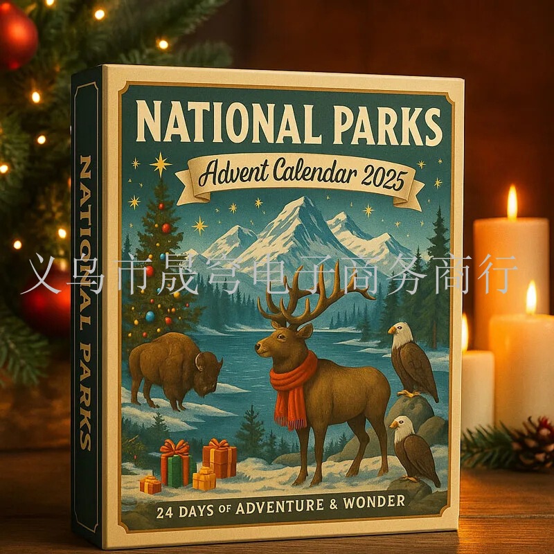 新品National Parks Advent Calendar 2025年国家公园降临节日历|undefined