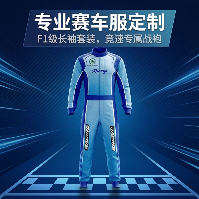 Customized Kart Racing Suit with Short Sleeves, Atv Off-Road Training Suit, Long-Sleeved Jacket