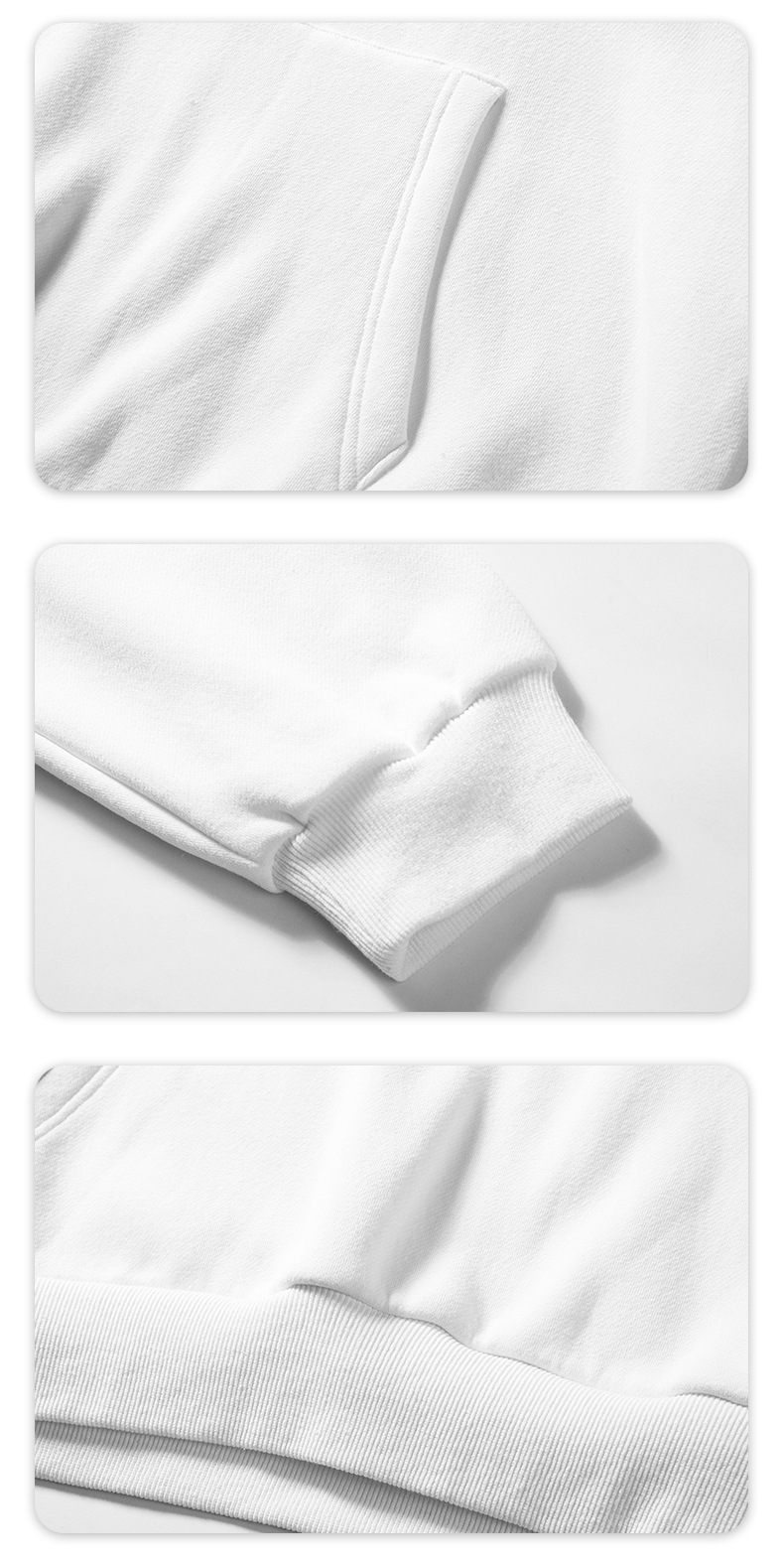 Men's Hoodie Solid Colour Trendy Versatile Loose Sports Jacket_voghion.com