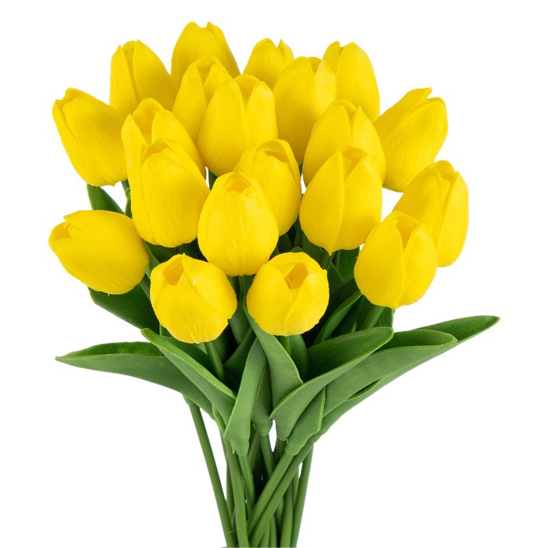 Mini PU tulipán simulado flor decoración para el hogar boda floral flor con flor con sensación de flor falsa fabricante de tulipán suministro directo