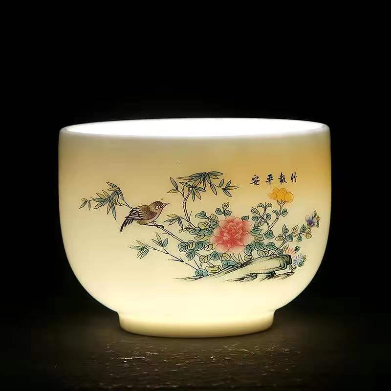 보울 컵 대나무 보고 평화 180 ml