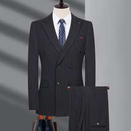 春秋新郎西服套装2025高级感外套婚礼韩版修身商务正装西装男结婚