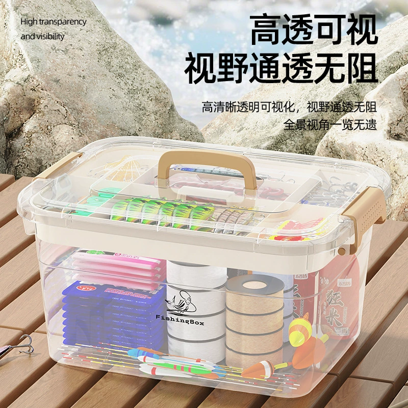 Travel capacious fishing line, handheld storage box