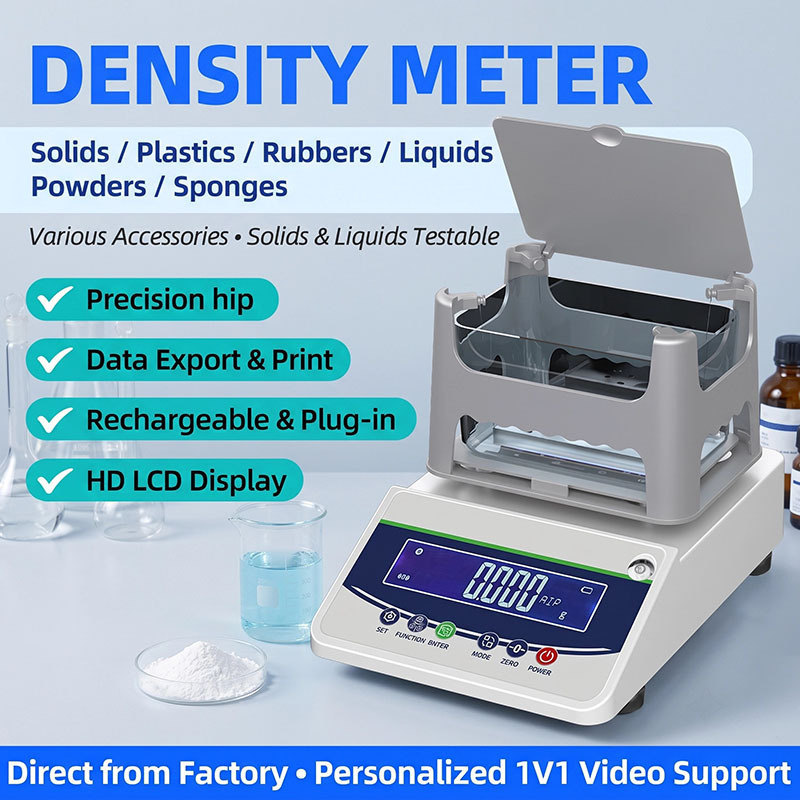 High-precision solid-liquid dual-use density meter, plastic rubber ceramic particle density detector, electronic density balance High-precision solid-liquid dual-use density meter, plastic rubber ceramic particle density detector, electronic density balance