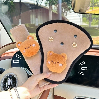 fixed car seat limiter — Seat belt shoulder pad