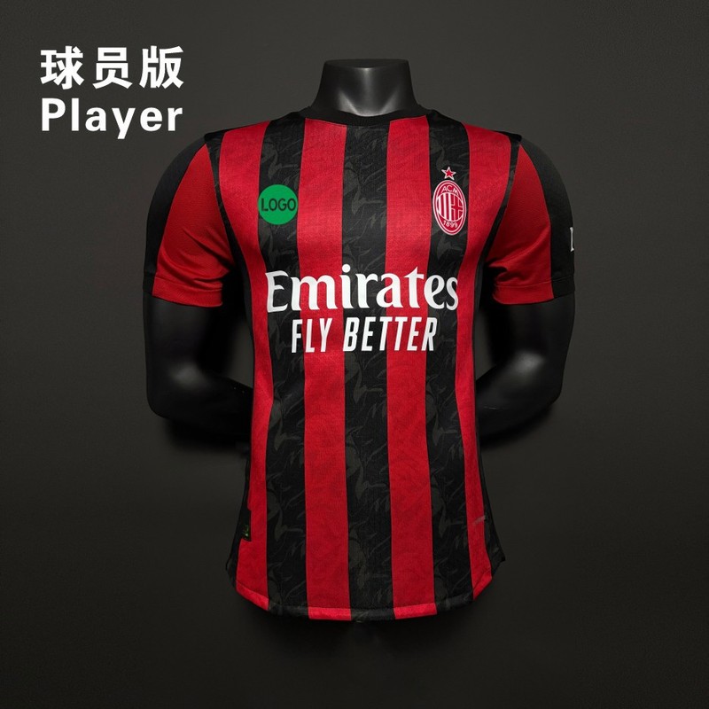 2526AC ミラン ホーム ジャージ No.14 モドリッチ No.10 レオ プレーヤー バージョン サッカー ジャージ 大人用 シングル トップ|undefined