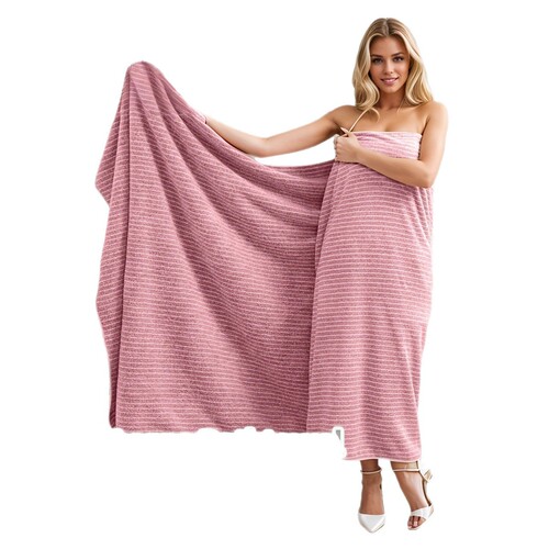 Coral velvet bath towel wholesale 105*200 large size bath towel soft absorbent household bath wrap stripe