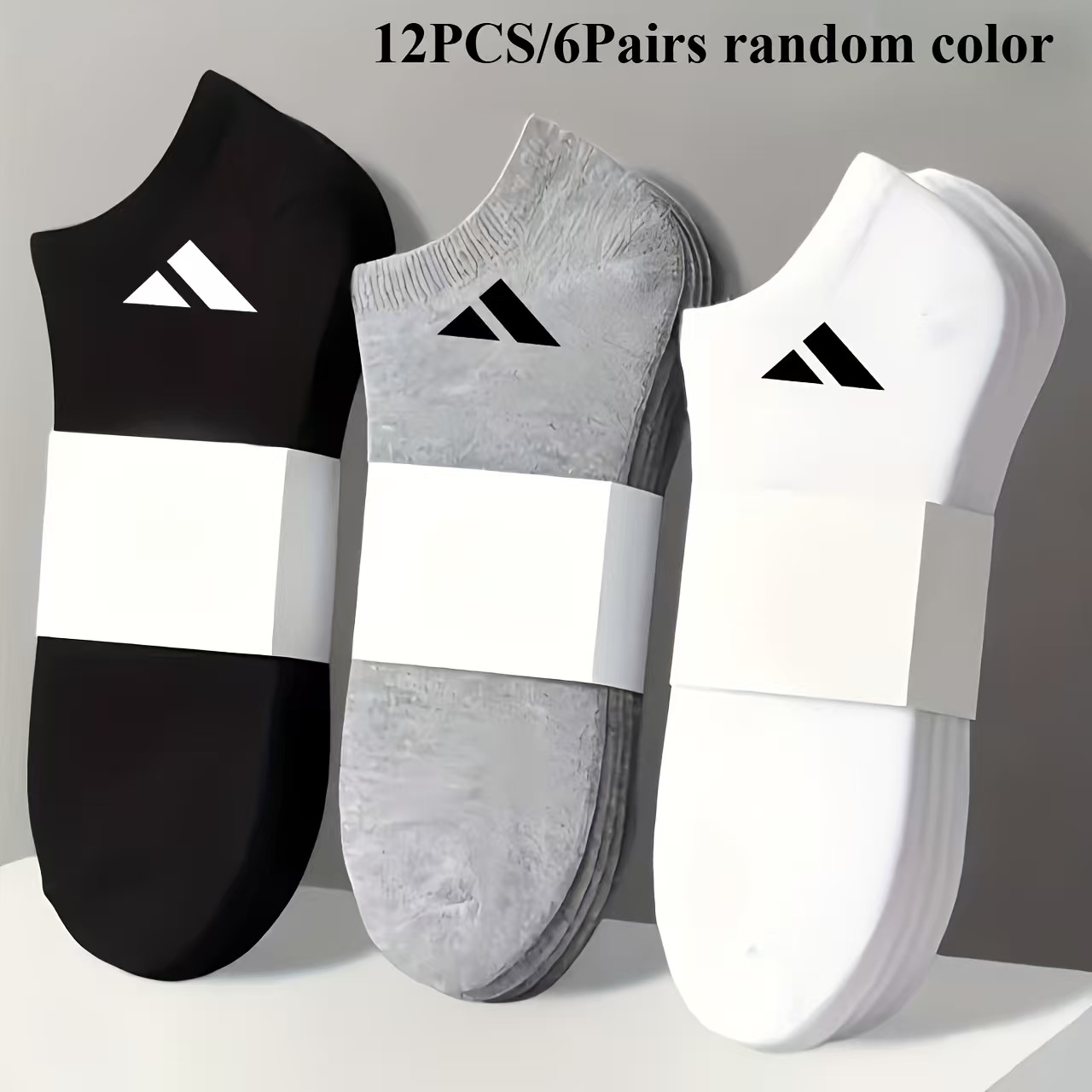 Calcetines para hombres, tubo corto de poliéster, algodón, boca poco profunda, lucha por el color, absorción de sudor, transpirabilidad, deportes, calcetines casuales, primavera y verano, calcetines para hombres de moda.