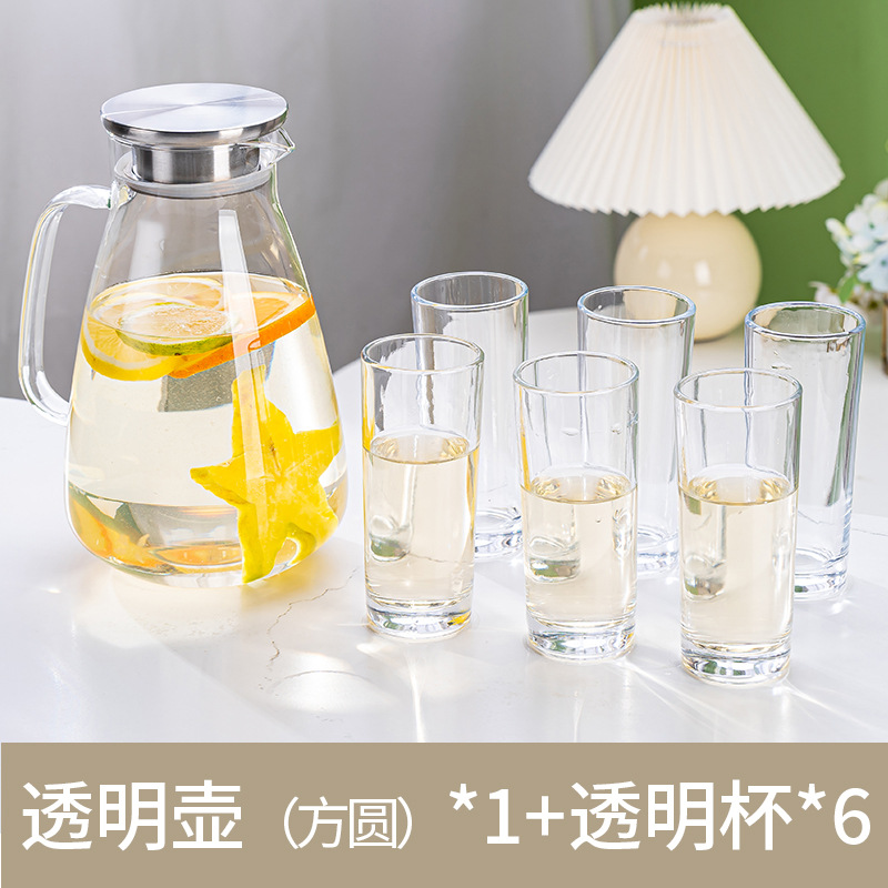 2.2L Dudu pot + 6 tall round cups