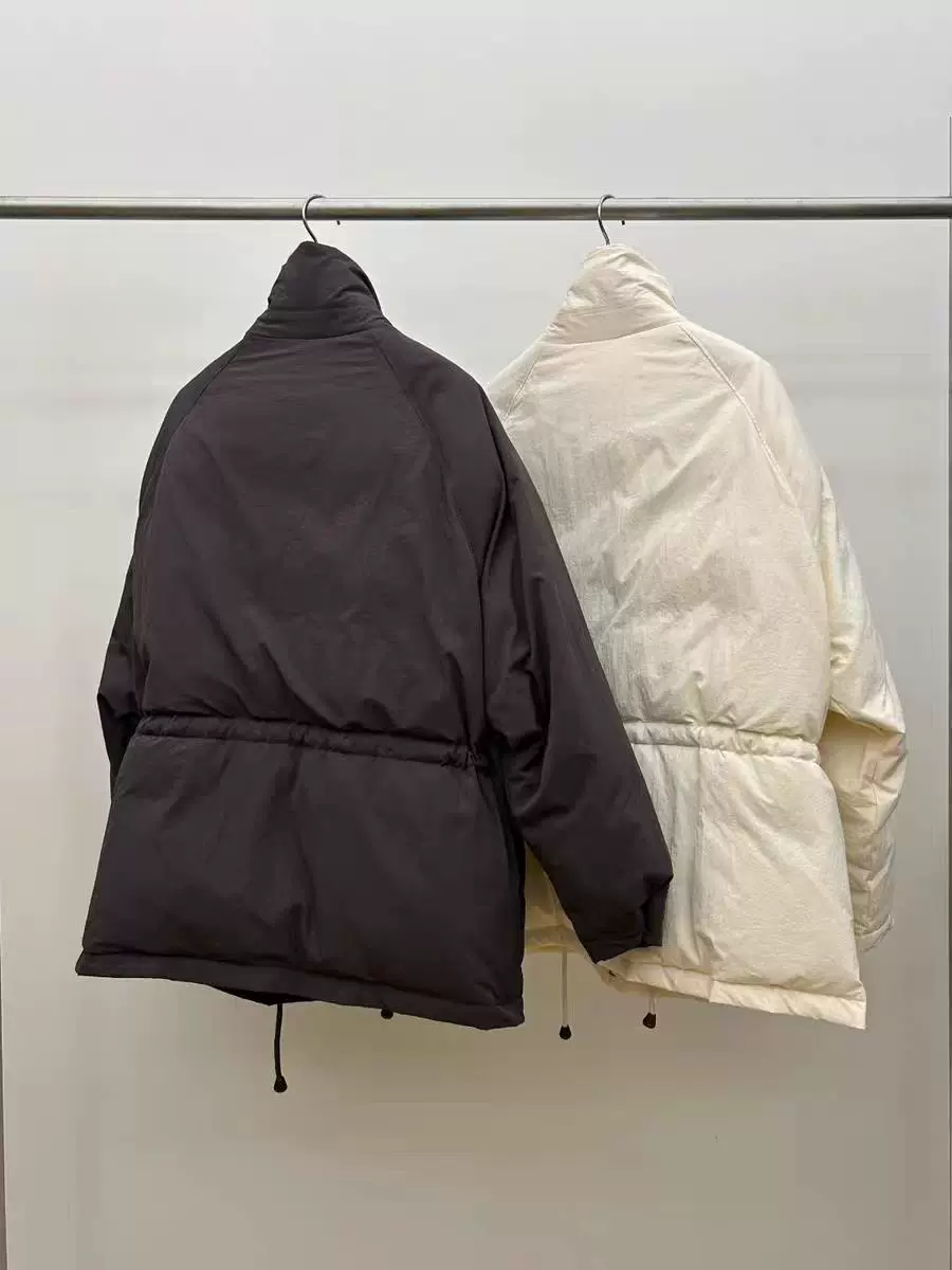 Зимняя куртка из Южной Кореи, пуховик oversize, с капюшоном-стрункой, тренд сезона
