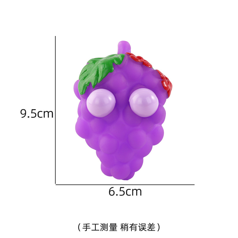Transfronterizo caliente-venta llamativo gusano vegetal pellizco música descompresión juguete squeeze ojo-soplado creativo ventilación descompresión artefacto fábrica al por mayor