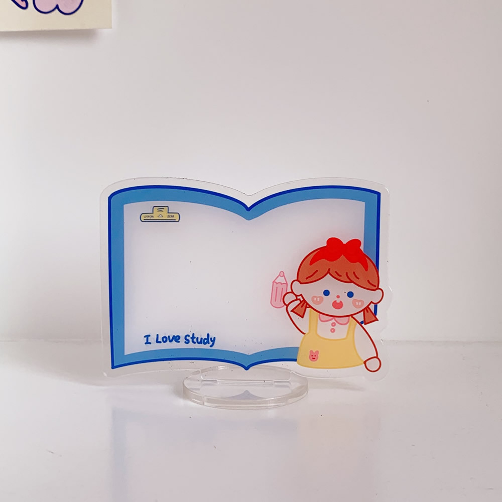 INS estilo simple tablero de notas de acrílico transparente tablero de mensajes del estudiante Memo creativo portátil mini tablero de escritura image 11