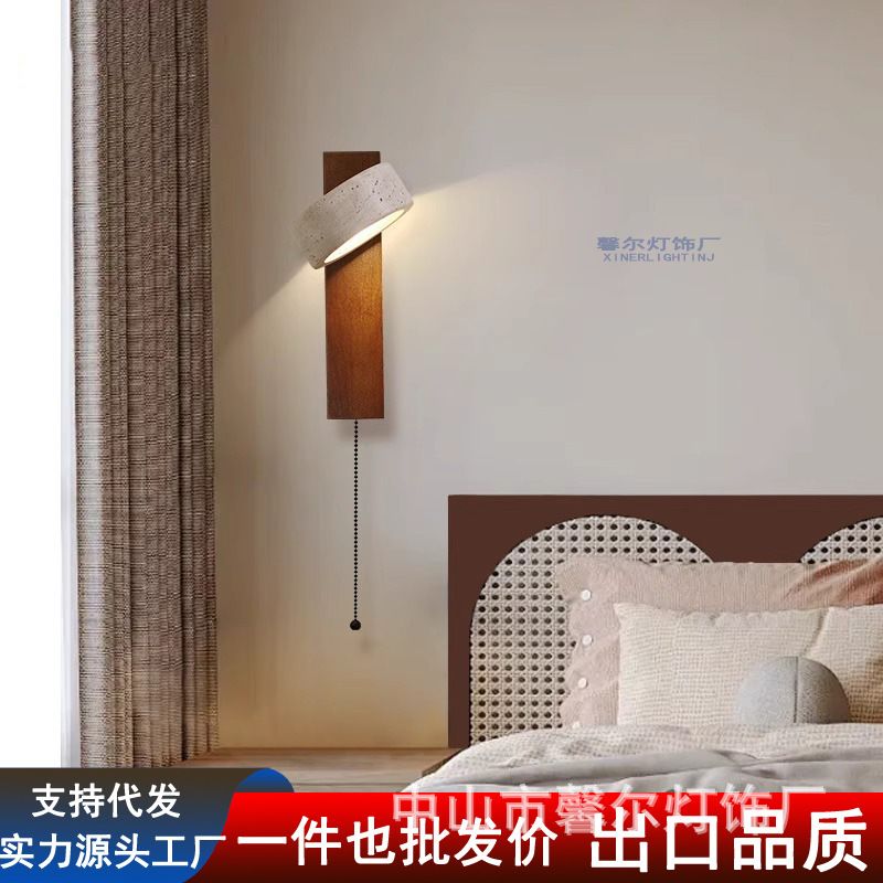 LEDミラーヘッドライトバスルームシンク和風レトロシンプルなドレッシングテーブル洗面台回転可能な壁掛け照明|undefined