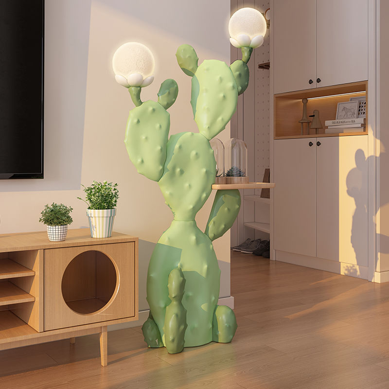 Cactus Flower Living Room Large Floor Decoration TV Cabinet Next to Sofa Storage Bedroom Decoration housewarming gift