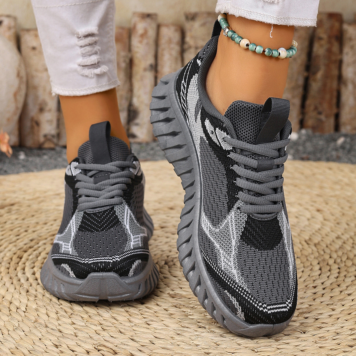 Wholesale Cross-border Women's Shoes, New Spring And Autumn Versatile Thick-soled Sneakers, Fashionable Non-slip_vogvips.com