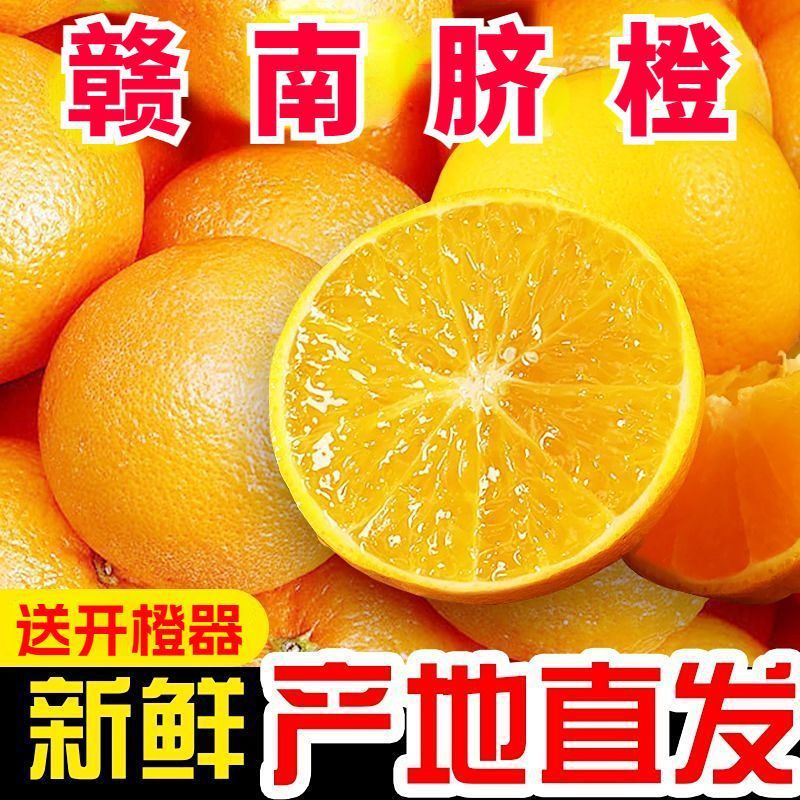 正宗当季赣南脐橙新鲜橙子薄皮江西甜橙整箱批发孕妇水果产地直发