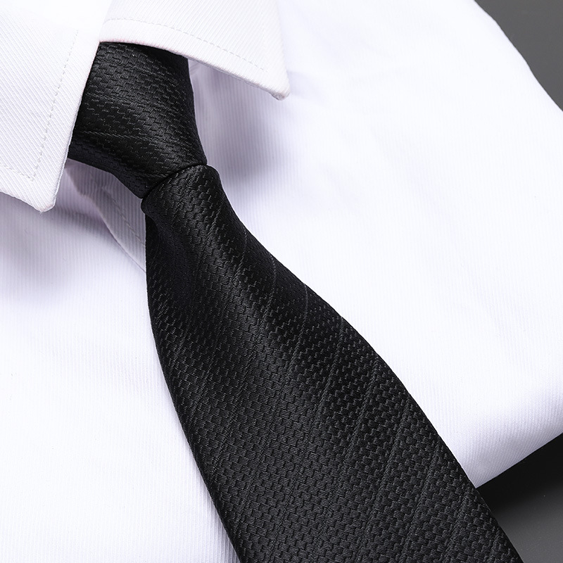 8cm 우아한 블랙 스트라이프 지퍼