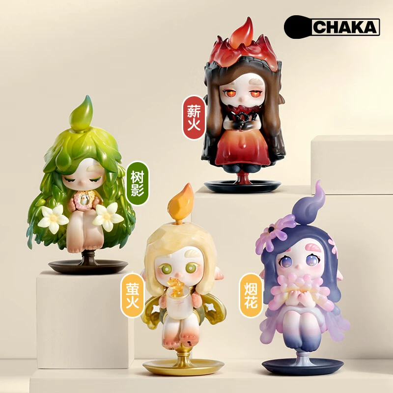 POP MART Bubble Mart Chaka Light Elf серия игрушка-слепой бокс, игрушка подвесной Томбоат подарок на день рождения