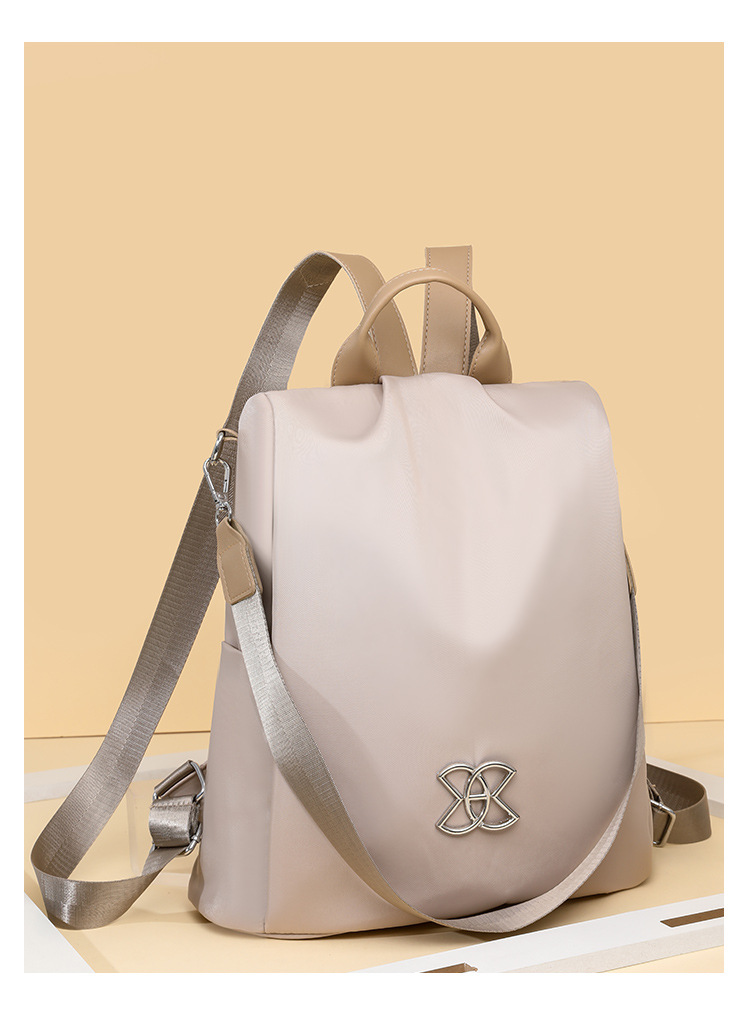 Weiblicher 2024 neuer Trend Oxford-Stoff leichter atmungsaktiver modischer lässiger Damen-Diebstahlschutz-Rucksack_voghion.com