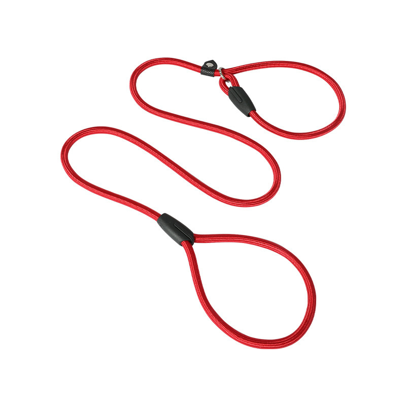 Nueva cuerda de perro transfronteriza a prueba de explosiones punzón P cadena correa de perro anti-rotura Cadena de perro mediana y grande correa de perro