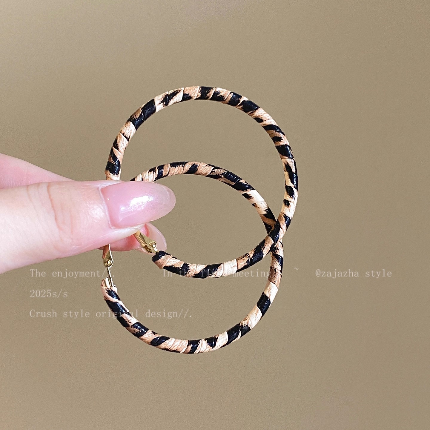 A2752 light leopard print 5cm